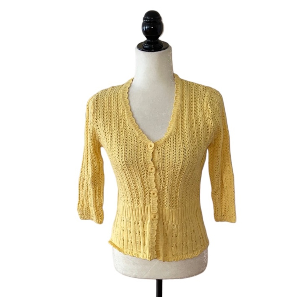 Notations Yellow Cardigan